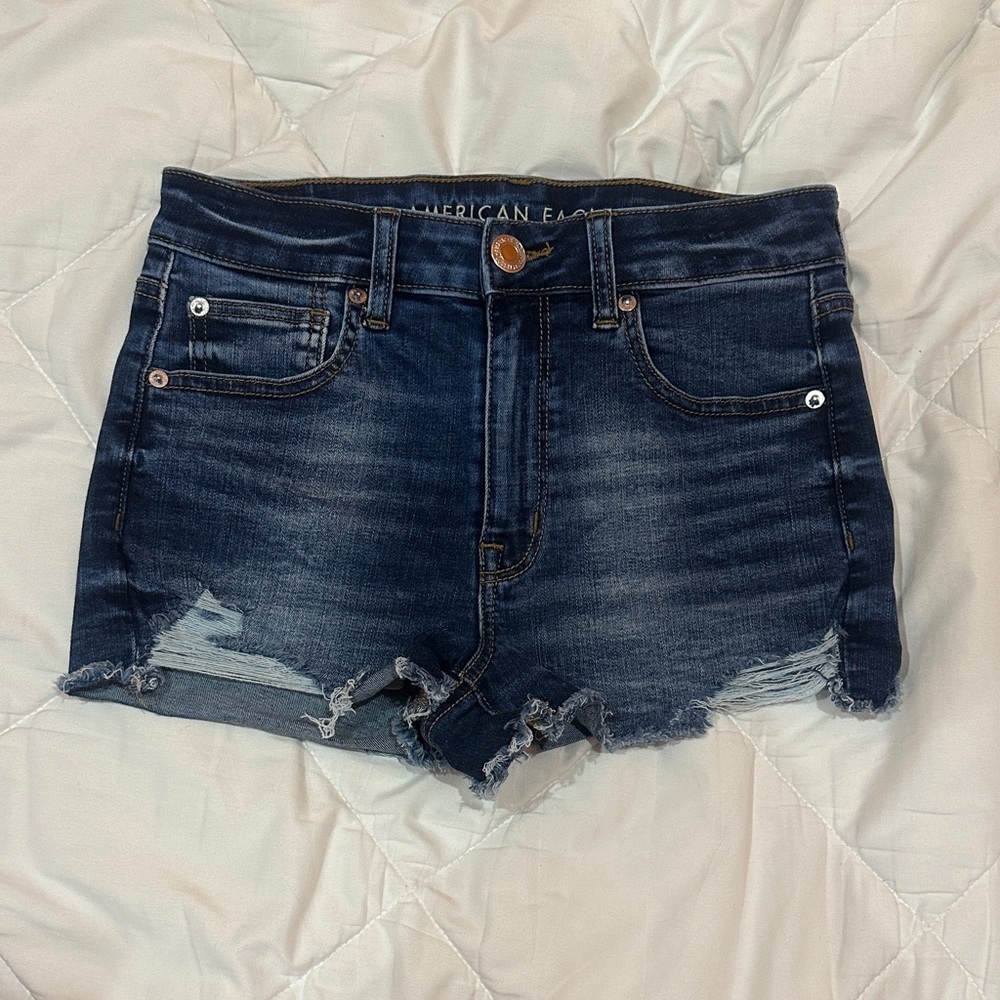 NEW American Eagle Outfitters Dark Blue Jean Shorts size 6